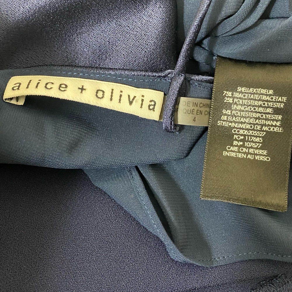 Alice + Olivia Navy Midi Dress - Picture 16 of 16